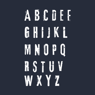 funny alphabet wall T-Shirt