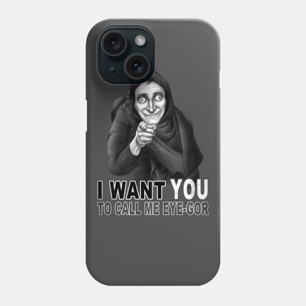 Call Me Eye-Gor Phone Case by saqman