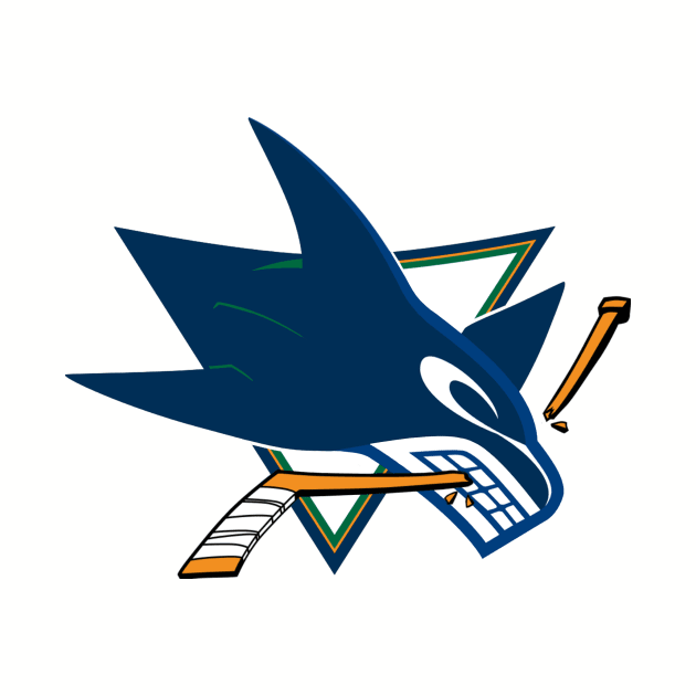 Sharks Canucks Logo Mashup by phneep