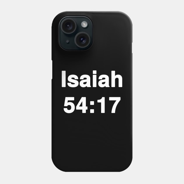 Isaiah Typography Phone Case by Holy Bible Verses