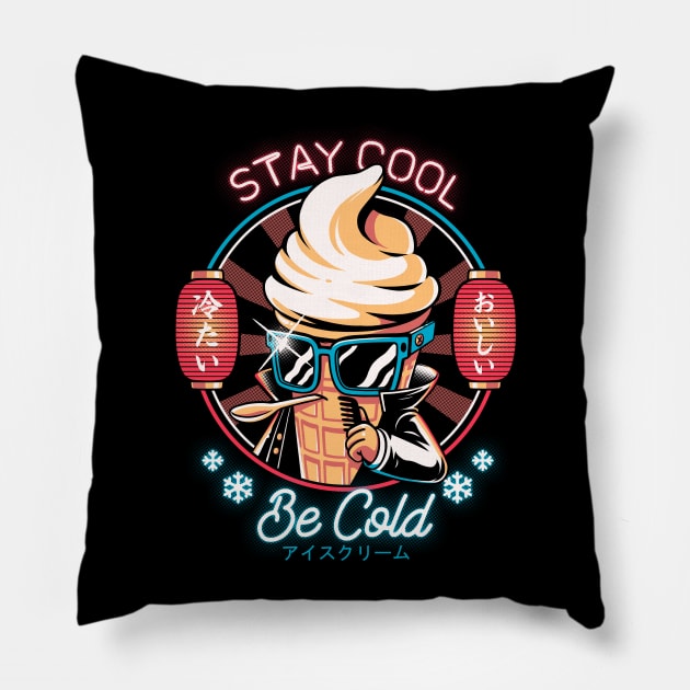 Be Cold Pillow by Ilustrata