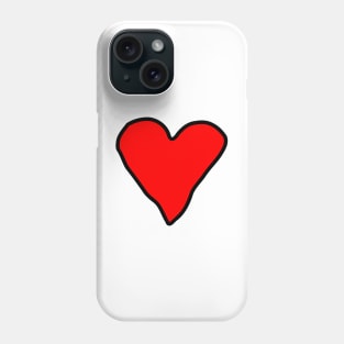 Red Love Heart - Great Gift for Girlfriend and Wife Phone Case
