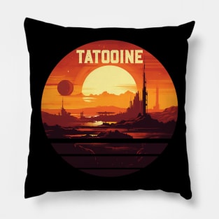 Sunset on Tatooine Pillow