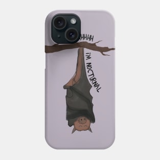 Sleepy, Nocturnal Bat Phone Case