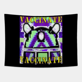 Vaccine Pandemic lockdown Robot by LowEndGraphics Tapestry