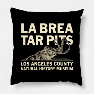 La Brea Tar Pits 1 by © Buck Tee Originals Pillow