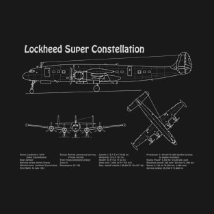 Lockheed L-1049 Super Constellation Blueprint Plan - PDpng T-Shirt