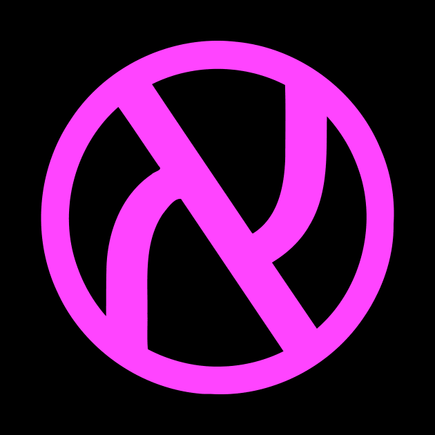 Jewish Anarchist Symbol (Pink) by dikleyt