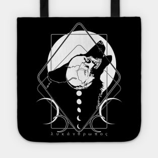 WEREWOLF howling at the Moon Tote