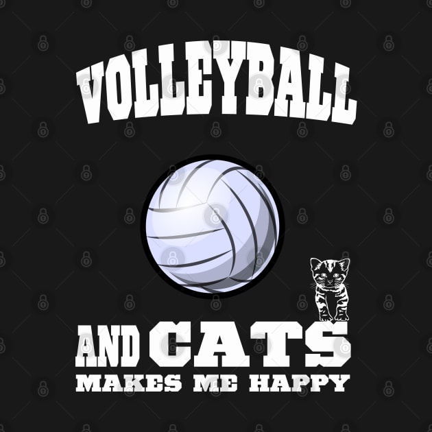 Volleyball And Cats Makes Me Happy by kooicat