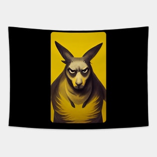 Angry kangaroo Tapestry