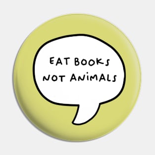 eat books, not animals Pin