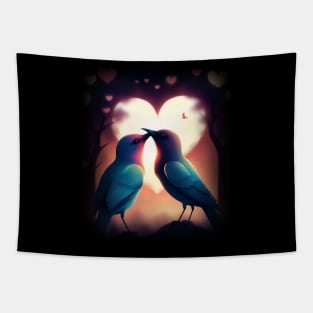 Bird Heart - Birding Bird Watching Birder Bird Watcher Tapestry