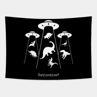 Dinosaurs Abduction Tapestry