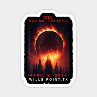 Wills Point Texas Total Solar Eclipse 2024 Magnet