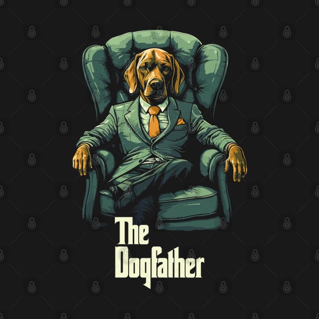 The Dogfather --- Retro Dog Lover Design by DankFutura