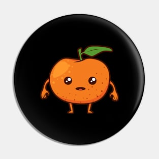Kawaii Cartoon Tangerine Pin