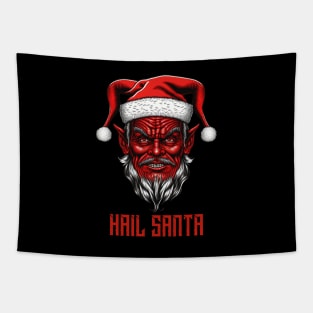 Hail Santa. Dark and Funny Christmas Gift Idea Tapestry