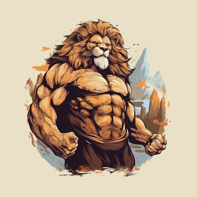 lion bodybuilder by enzo studios