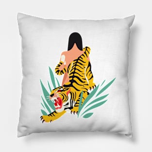 Waking the tiger Pillow