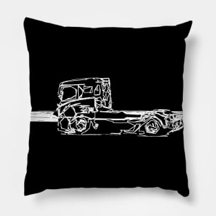 truck racing Pillow