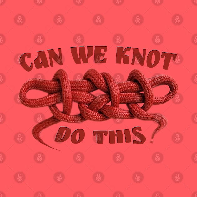 Can we knot do this? Square sheep shank knot red rope challenge by BrederWorks