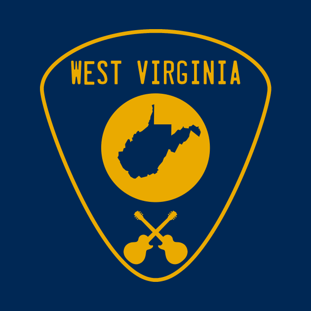 West Virginia Guitar Pick by fearcity