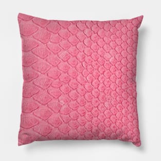 Pink Snake Skin Print Pillow