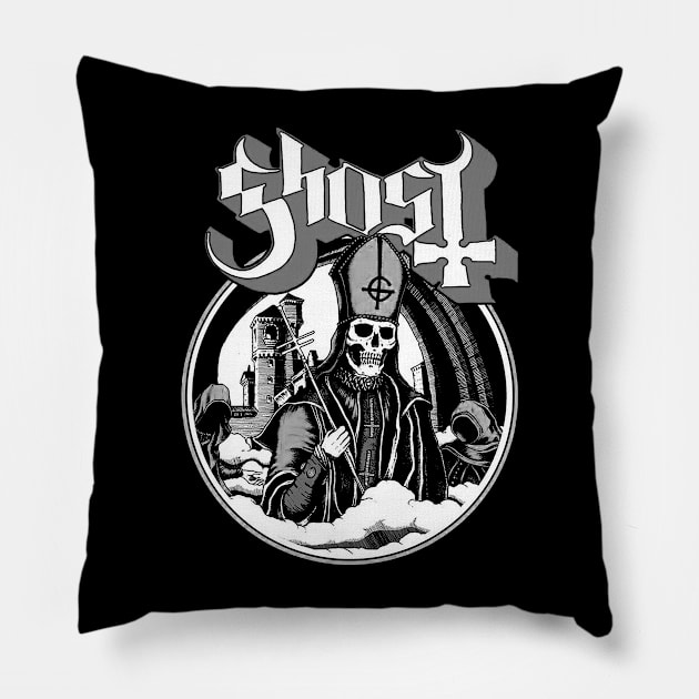 Ghost Pillow by CosmicAngerDesign