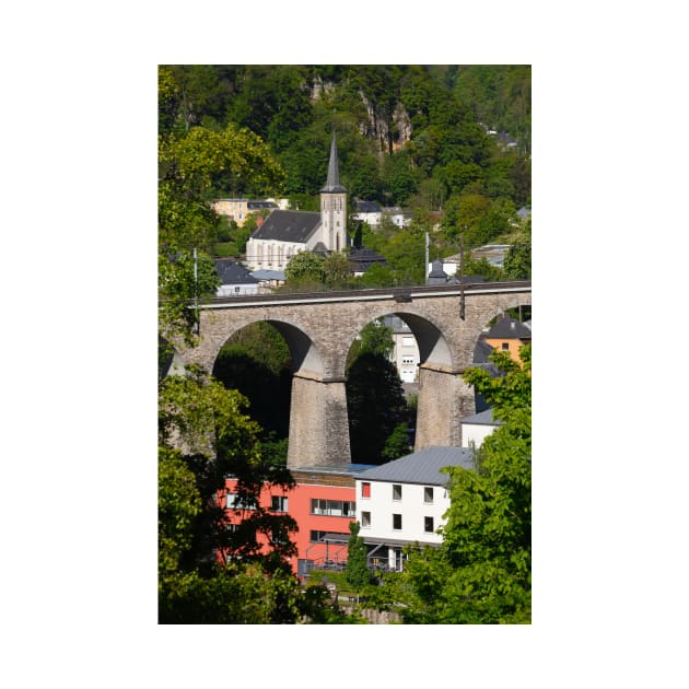 Luxembourg; City; Viaduct; Bridge; railway bridge; ground by Kruegerfoto