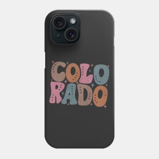 Colorado State Retro Typography Phone Case