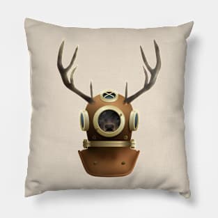 Diving deer Pillow