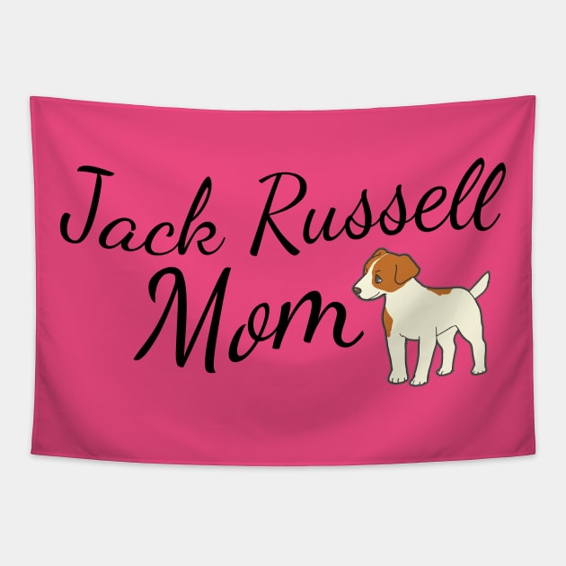 Jack Russell Terrier Dog Mom Tapestry by tribbledesign