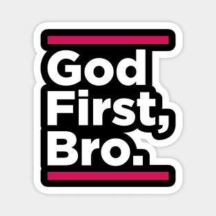 God First Bro Red Magnet