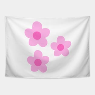 pink preppy flower set Tapestry