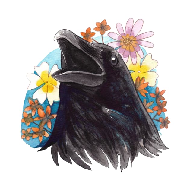 Floral Raven by ProfessorBees