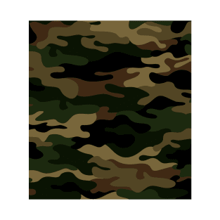 Camouflage Military Troops Soldier Army Veteran T-Shirt