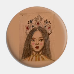 girl in a crown Pin