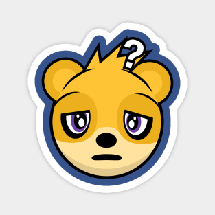 Confused Yellow Bear Cockburn Magnet