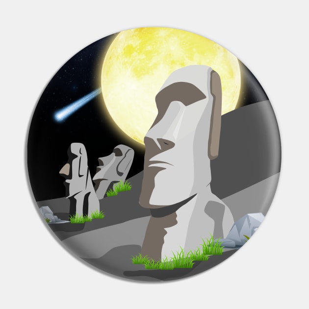 Easter Island Pin by Jenex