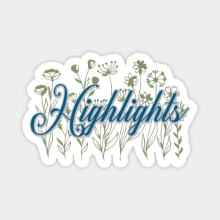 highlights floral Magnet