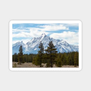 Snow-capped Mountains in Grand Teton National Park Magnet