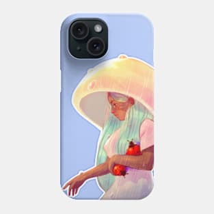 Mushroom girl with ladybugs Phone Case