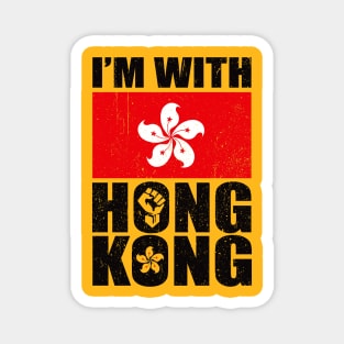 I'm With Hong Kong support the protesters fight for freedom Magnet