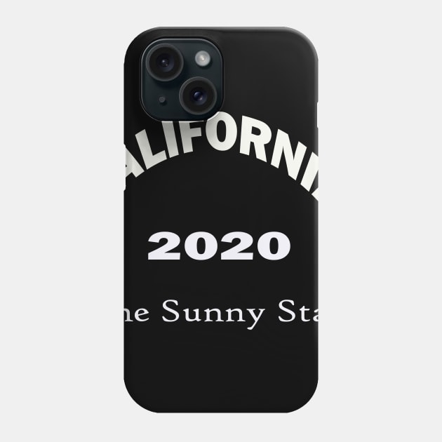 California the Sunny State Phone Case by Azamerch