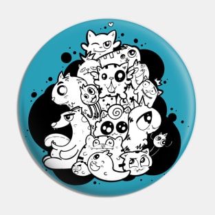 Cats - Doodle Pin