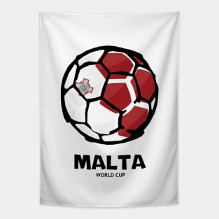 Malta Football Country Flag Tapestry