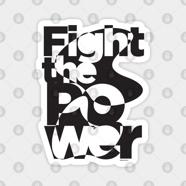 Fight the Power Mono Magnet by Jay_Kreative