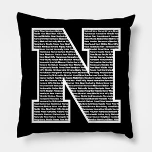 N White Pillow