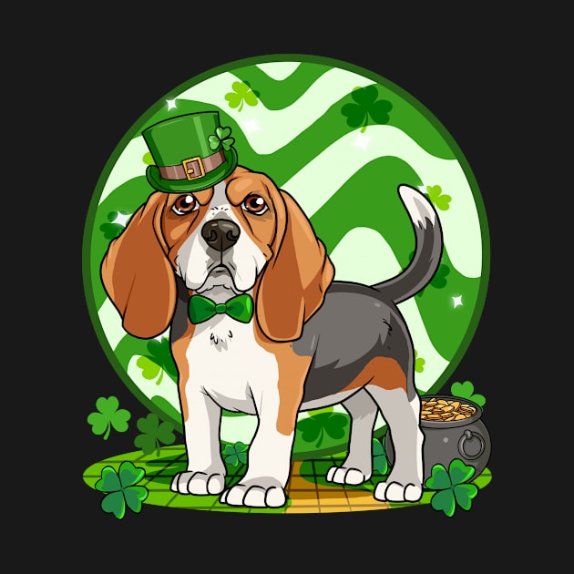 Beagle Leprechaun St Patricks Day Irish Dog by Noseking